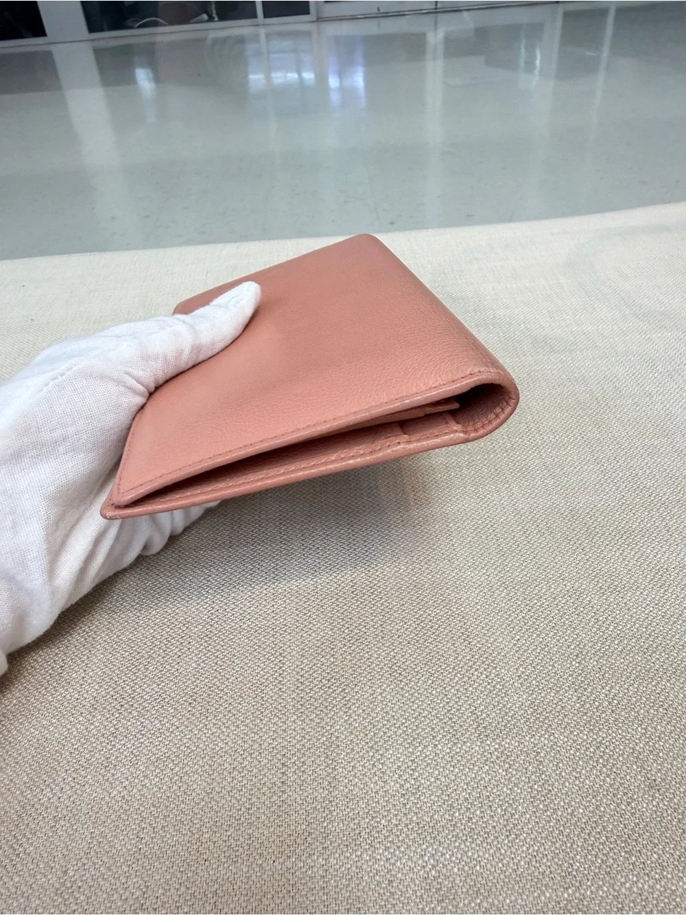 CHANEL Pink Leather Travel Organizer Wallet